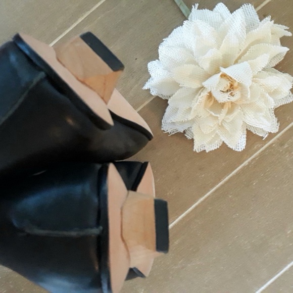 CYDWOQ Vintage Black Leather Shoes - Picture 4 of 7